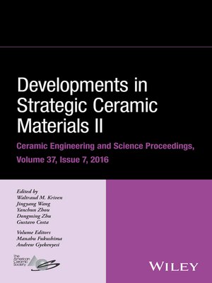 cover image of Developments in Strategic Ceramic Materials II